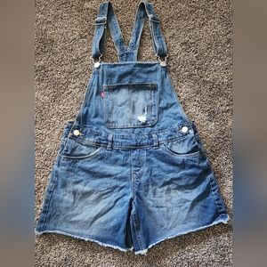 Girls Levi's jean shortalls